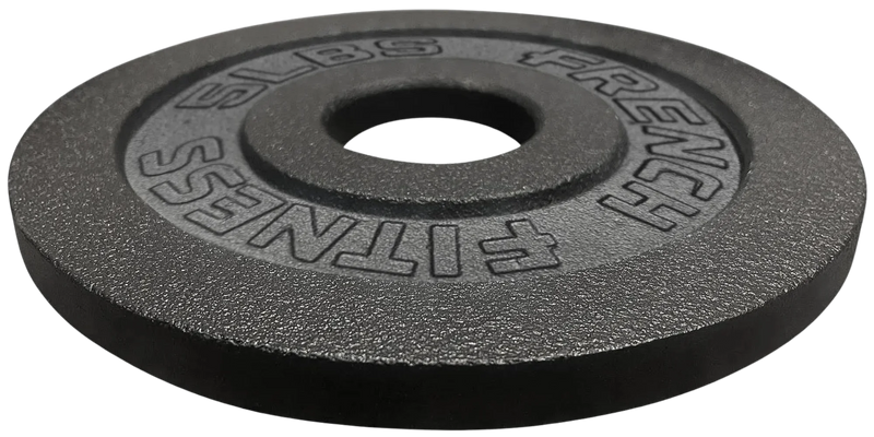 French Fitness Cast Iron Olympic Weight Plate V1 5 lbs (New)