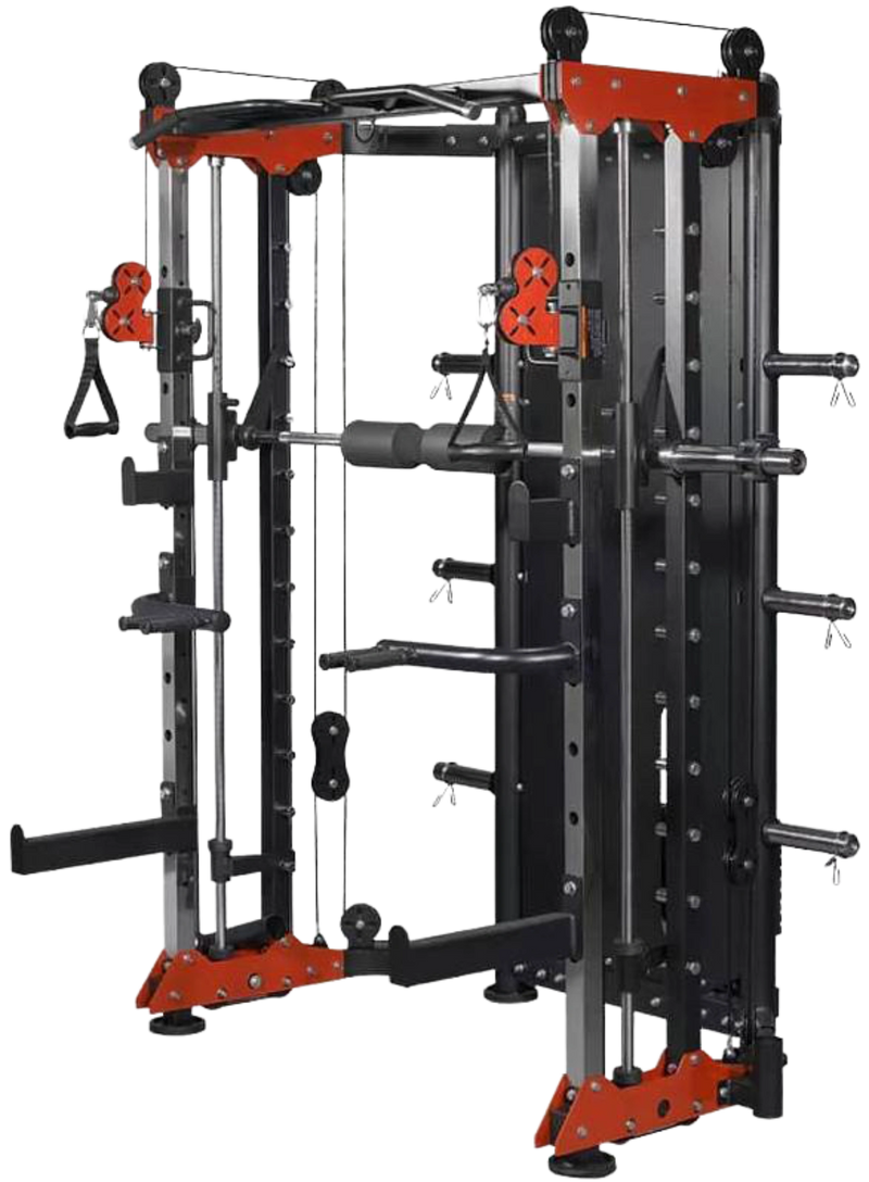 French Fitness FSR80 Functional Trainer Smith & Rack Gym System (New)