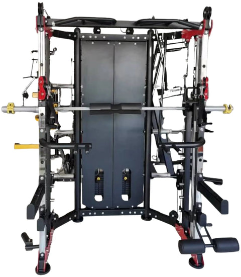 French Fitness FSR80 Functional Trainer Smith & Rack Gym System (New)