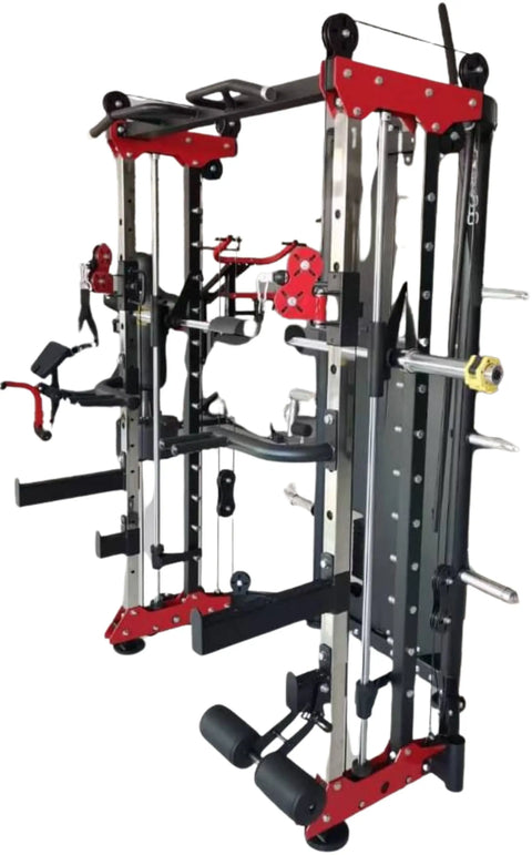French Fitness FSR80 Functional Trainer Smith & Rack Gym System (New)