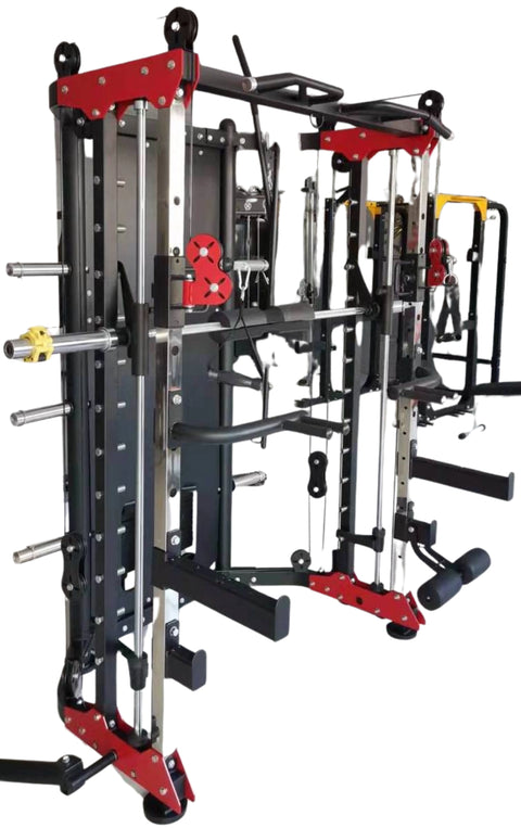 French Fitness FSR80 Functional Trainer Smith & Rack Gym System (New)
