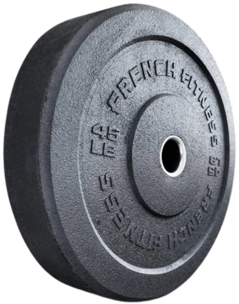 French Fitness Olympic Bumper Plate Set 240 lbs - Crumb Rubber (New)