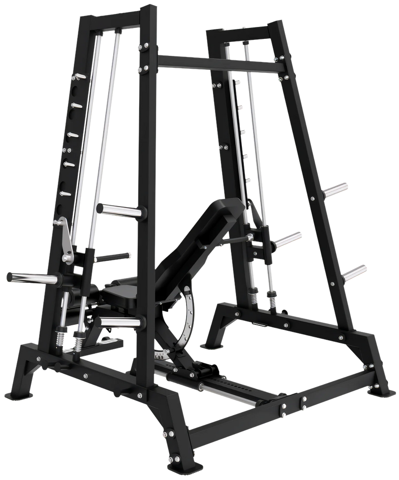 French Fitness Power Smith Dual System Converging Bench Press Combo Plate Loaded (New)