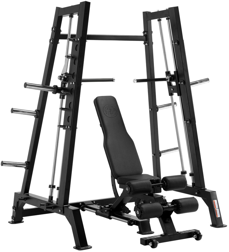 French Fitness Power Smith Dual System Converging Bench Press Combo Plate Loaded (New)