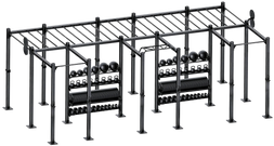 French Fitness Free Standing Rig & Rack System 21 (New)