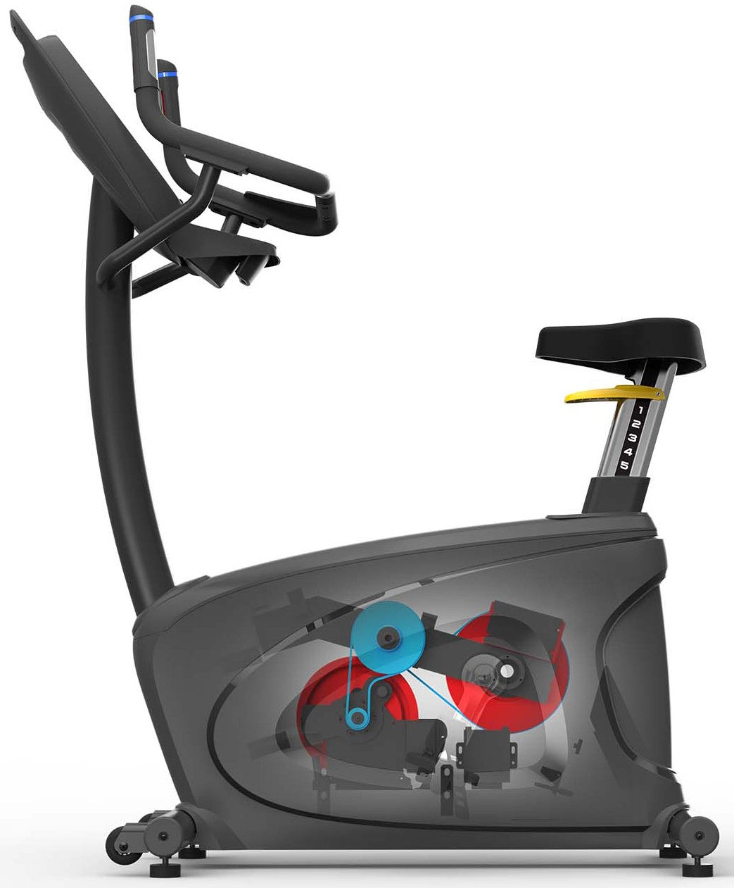 French Fitness UB420T Commercial Upright Bike w/10" Touch Console (New)
