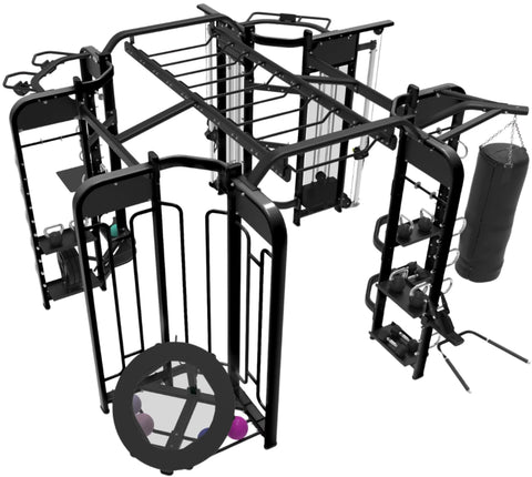 French Fitness FFB Black 360XL Energy Group Training System (New)