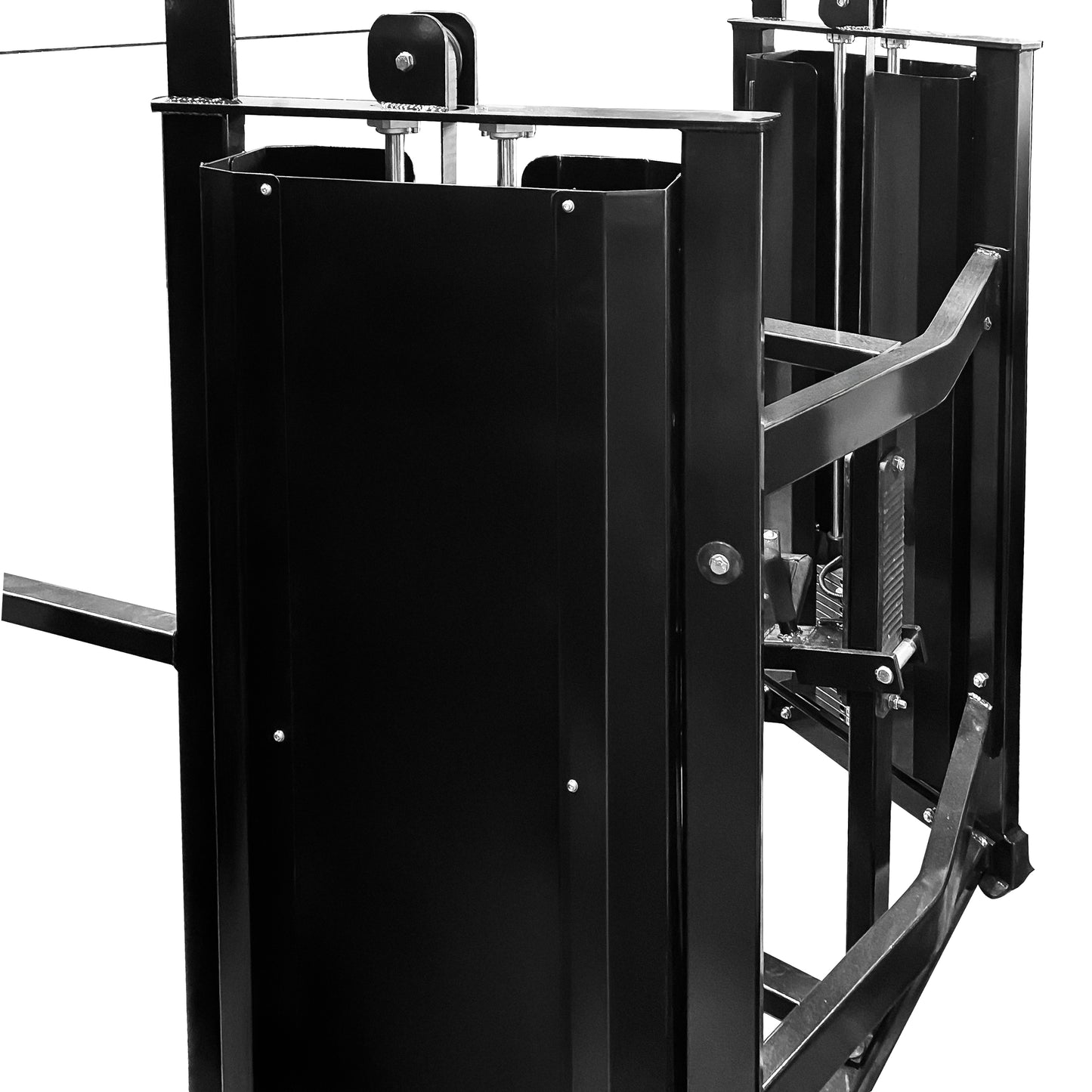 French Fitness FFB Black Dual Stack Front Lat Pulldown (New)