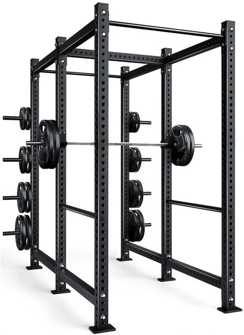 French Fitness R30-RE Commercial Power Rack w/Lat Pulldown / Low Row (New)