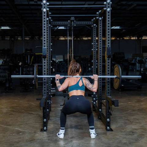 French Fitness R30-RE Commercial Power Rack w/Lat Pulldown / Low Row (New)