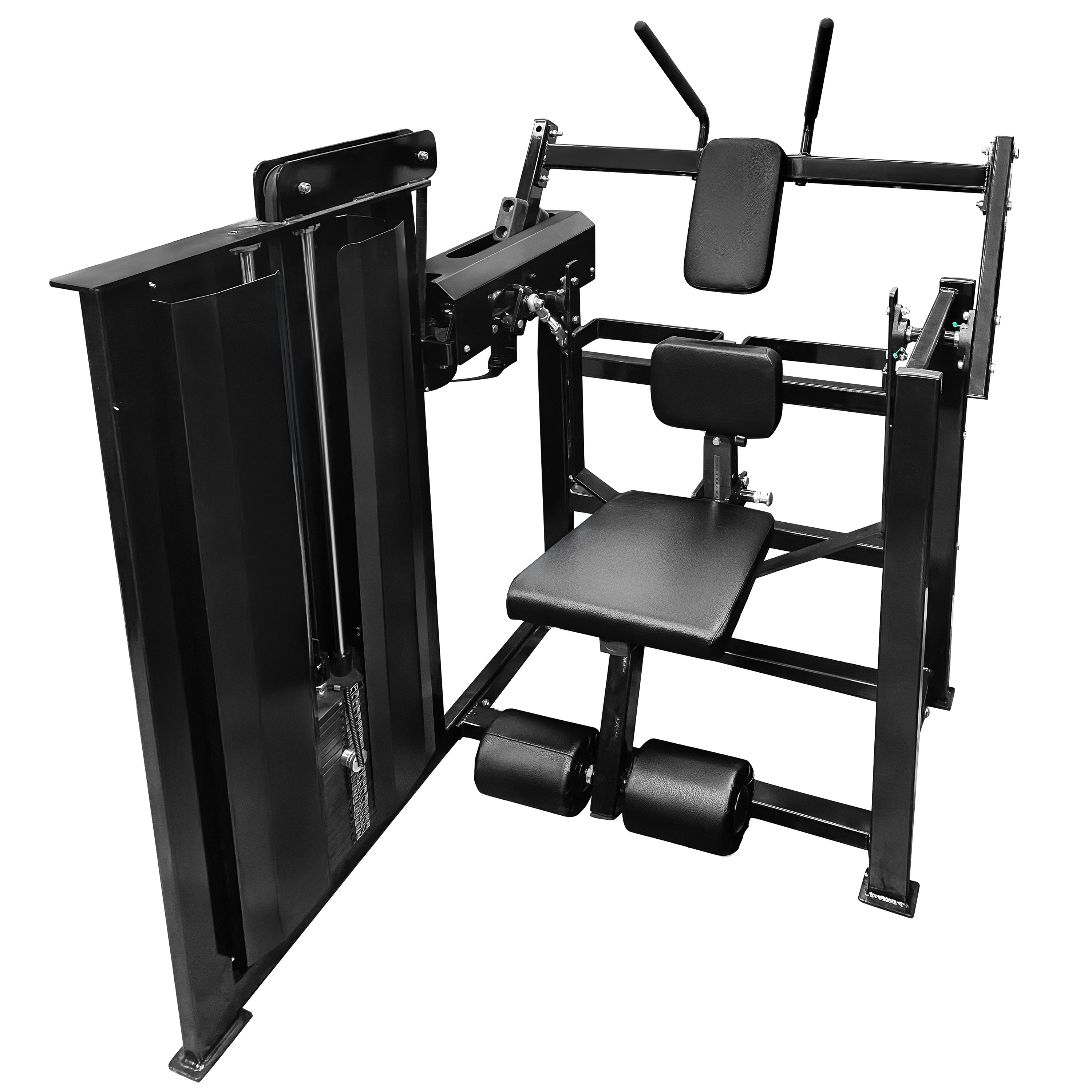 French Fitness FFB Black Single Stack Abdominal Crunch (New)
