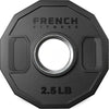 French Fitness Urethane Olympic Weight Plate V2 2.5 lbs Black (New)