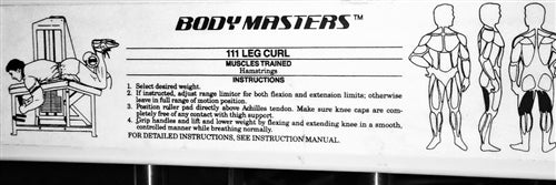 BodyMasters MD111 Prone Leg Curl (Remanufactured)