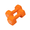 Body Solid BSTND10 Neoprene Dumbbell- 10 lbs. Orange (New)