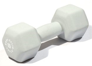 Body Solid BSTND15 Neoprene Dumbbell- 15 lb. Gray Image