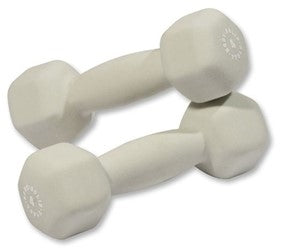 Body Solid BSTND4 Neoprene Dumbbell- 4 lbs. Light Gray (New)