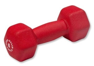 Body Solid BSTND6 Neoprene Dumbbell- 6 lb. Red Image