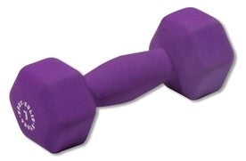 Body Solid BSTND7 Neoprene Dumbbell- 7 lb. Purple Image