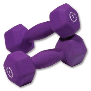 Body Solid BSTND7 Neoprene Dumbbell- 7 lbs. Purple (New)