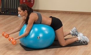 Body Solid BSTSB75 Exercise Ball 75cm Blue (New)