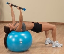 Body Solid BSTSB75 Exercise Ball 75cm Blue (New)