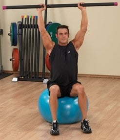 Body Solid BSTSB75 Exercise Ball 75cm Blue (New)