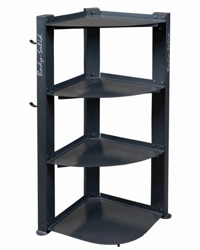Body-Solid GAR75 Corner Accessory Storage Rack (New)