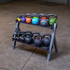 Body Solid GDKR100B Dual Dumbbell & Kettlebell Rack - Black (New)