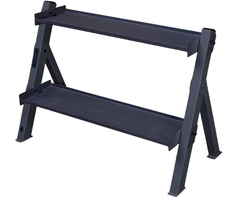 Body Solid GDKR100B Dual Dumbbell & Kettlebell Rack - Black (New)