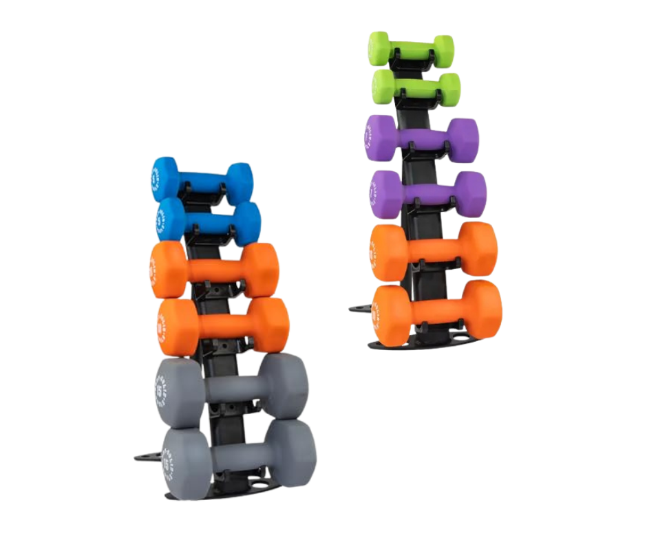 Body Solid GDR10B Vinyl Dumbbell Rack (New)