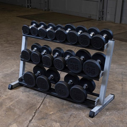 Body Solid GDR48B 3 Tier Horizontal 48" Dumbbell Rack (New)