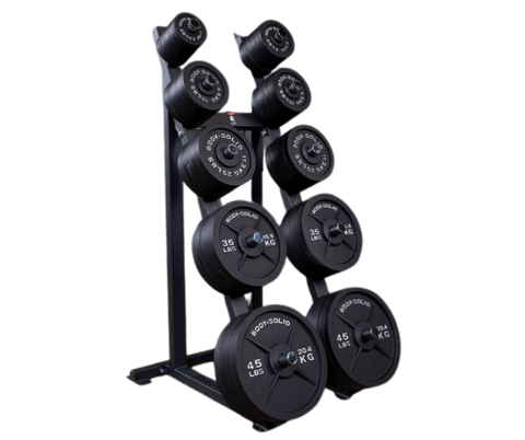 Body Solid GWT76 High Capacity Olympic Plate Rack (New)