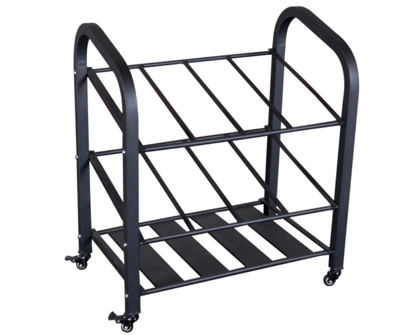 Body-Solid GYR500 Foam Roller / Yoga Mat Storage Cart Rack (New)