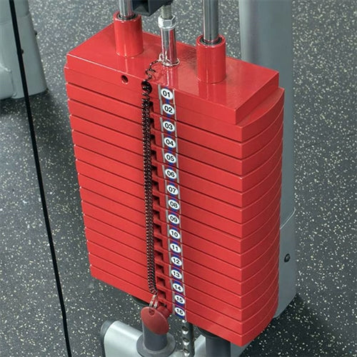 Body Solid HP150 Premium Red 150 lb Weight Stack Plate (New)