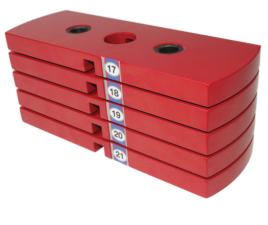 Body Solid HP50 Premium Red 50 lb Weight Stack Plate (New)