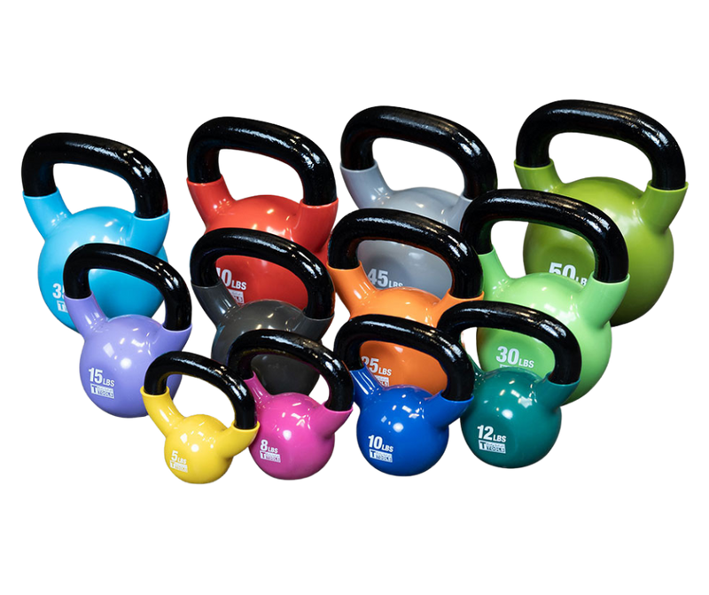 Body Solid KBVS295 Vinyl Coated Kettlebell Set 5-50 lb. (New)