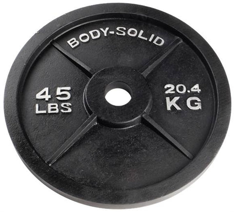 Body Solid OPB45 Olympic Weight Plate- 45 lbs Image