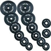Body Solid OSB300S Olympic Weight Set - 300 lbs.- Black Bar (New)