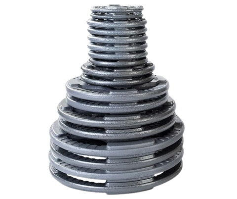 Body Solid OST355 Cast Iron Grip Plate Set - 355 lbs. (plates only) (New)