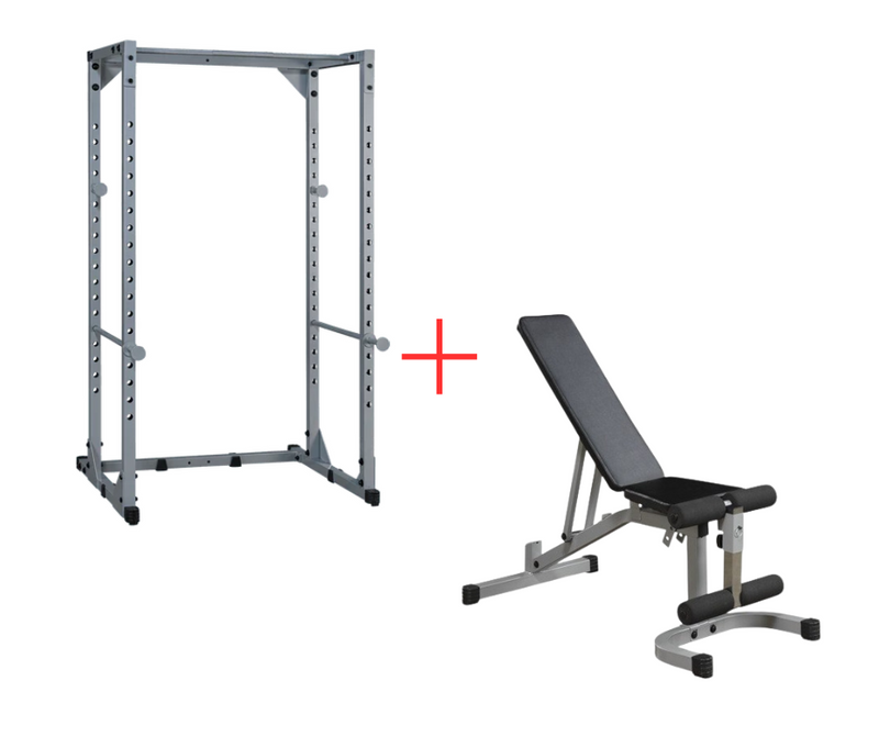 Body-Solid PPR200XP4 Powerline Power Rack w/Flat Incline Decline Bench (New)