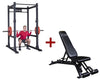 Body-Solid SPR1000P2 Commercial Power Rack + Adjustable Bench Image