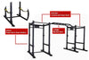 Body-Solid SPR1000SSDB Double Power Rack Package w/Power Rack Strap Safeties (New)