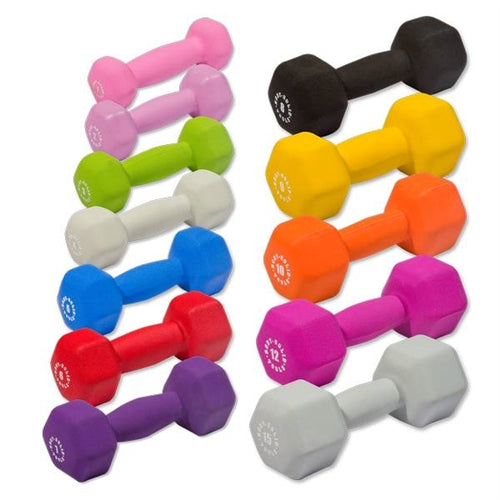 Body-Solid BSTNDS110 Neoprene Dumbbell 1-10 lbs. Set Image