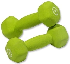 Body-Solid BSTNDS164 Neoprene Dumbbell 1-15 lbs. Set (New)