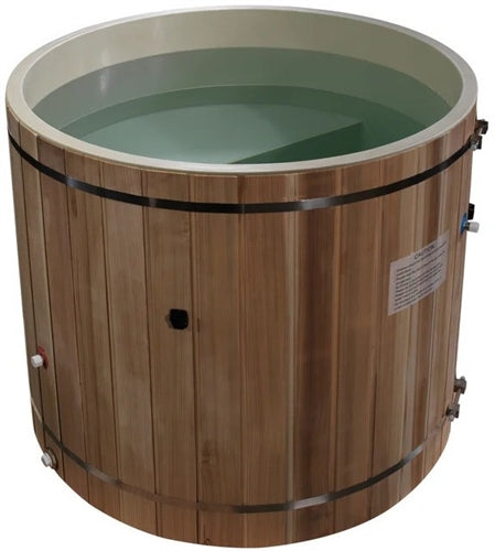 Dynamic Cold Therapy DCT-B-042-PLPC PVC Barrel Spa - Plastic with Pacific Cedar Exterior (New)