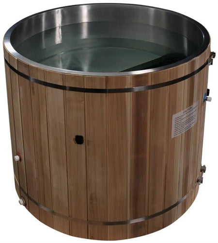 Dynamic Cold Therapy DCT-B-042-SSPC Barrel Spa - 304 Stainless Steel with Pacific Cedar Exterior (New)