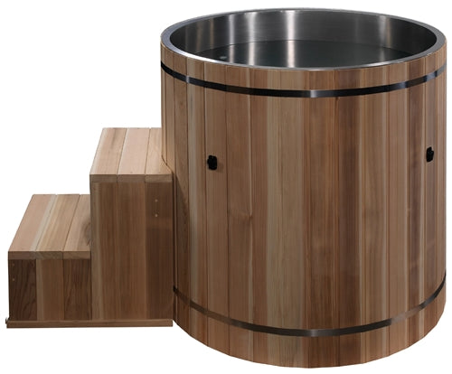 Dynamic Cold Therapy DCT-B-042-USSPC Barrel Spa - 316 Ultra Stainless Steel with Pacific Cedar Exterior | Image