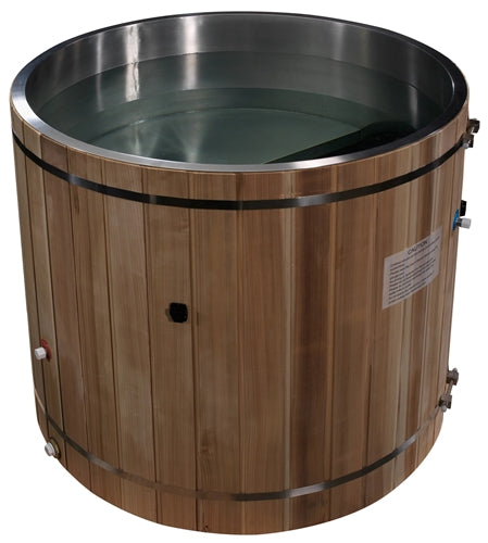 Dynamic Cold Therapy DCT-B-042-USSPC Barrel Spa - 316 Ultra Stainless Steel with Pacific Cedar Exterior (New)