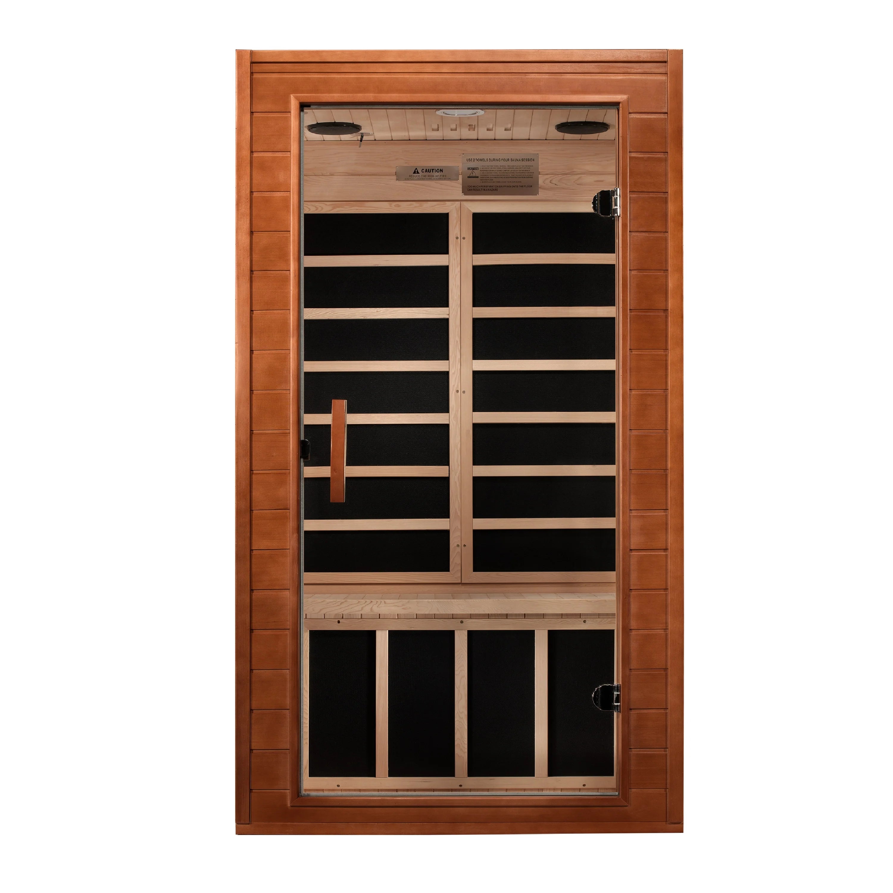 GoldenDesigns DYN-6103-01 Dynamic Avila 1-2-person Low EMF FAR Infrared Sauna (New)