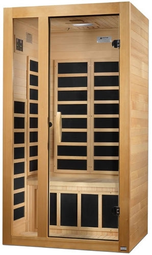 GoldenDesigns DYN-6119-01 Gracia 1-2 Person Low EMF FAR Infrared Sauna (New)